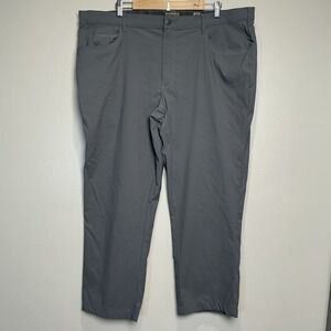 Red Head Pants Mens 44x34 Gray Softshell Utility Lightweight Flat Lay Waist